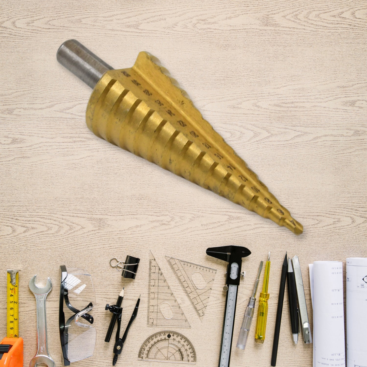 Step Drill Bit For Metal, High-Speed Steel Step Drill Bit (1 Pc / 4-32 MM) Step Drill Bit For Metal, High-Speed Steel Step Drill Bit (1 Pc / 4-32 MM)